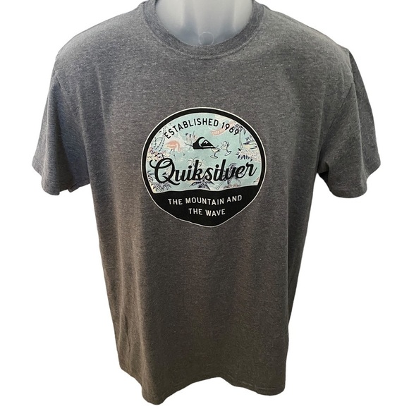 Quiksilver “The Mountain and the Wave” Surf Tee Shirt Men M Medium - Picture 1 of 5